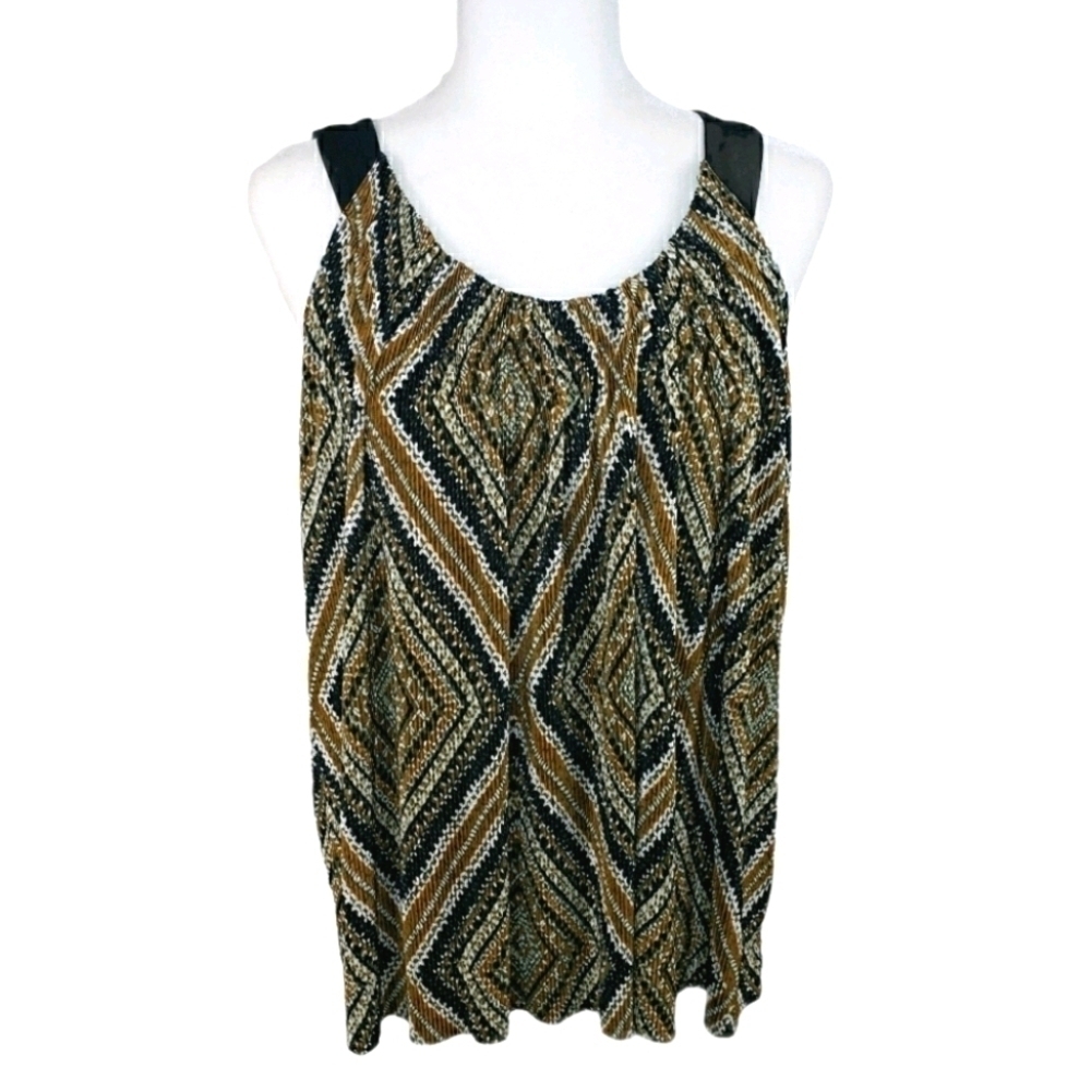 RAFAELLA Sleeveless Textured Blouse Size 1X